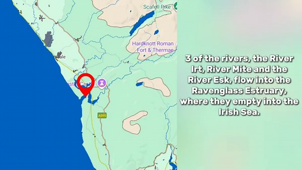 Coastal Lake District Mapped | England | Seascale, Wast Water and more!