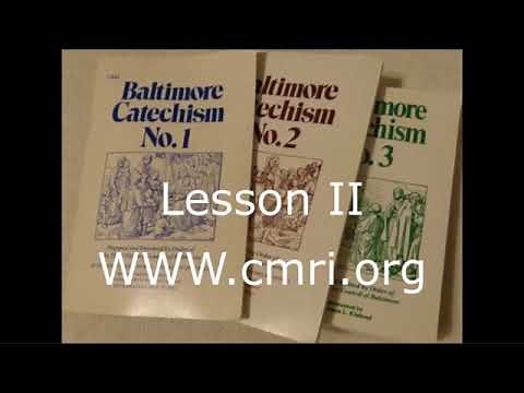 Baltimore Catechism Lesson 2 God and His Perfections