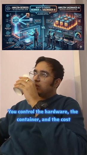 Confused what to choose? - Amazon Bedrock or SageMaker AI #aws #ai #bedrock #sagemaker