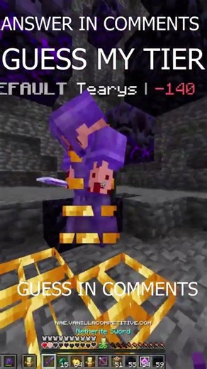 GUESS MY TIER #minecraft #cpvp #pvp #drdonut #dream