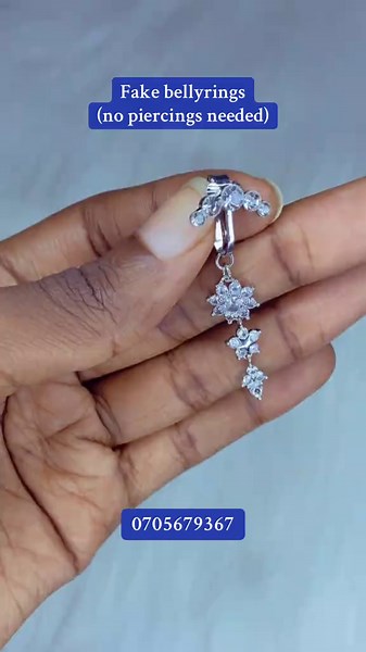 FAKE BELLYRINGS available in store, whatsapp 0705679367 to place your order. #chic_classic_store #fakebellypiercing #bellypiercing #bellypiercing #bellyclipon #nonpierced #clipon #fakebellyring #jewelry #jewellery #girls #forher #fashion #kampala_tiktokers #ugandabusiness