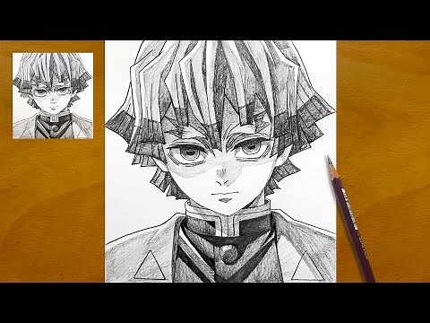 Zenitsu Drawing || How to Draw Zenitsu Agatsuma Step by Step || Easy Anime Drawing Ideas