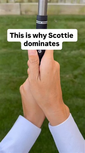 COMMENT TEST for free grip test scottie scheffler doesn’t just swing great — he grips great. his consistency comes from keeping the same trail-hand position every single shot. he plays slightly on top, which gives him that athletic backswing and stable release. want to know which grip is right for your swing? take the free grip test and find out your exact hand position | Ashley Knoll Golf Academy