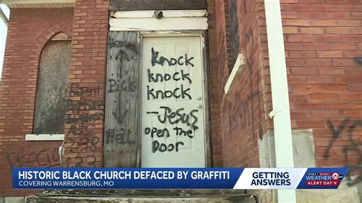 Historic former church vandalized in Warrensburg