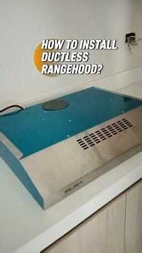 HOW TO INSTALL DUCTLESS RANGEHOOD | ELBA #shorts #elbarangehood #rangehoodinstallation #rangehood