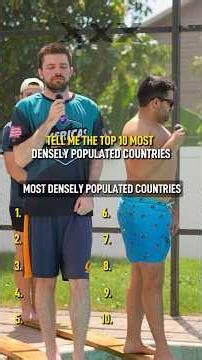 10 Most Densely Populated Countries ‪@jakelyonsgeo‬