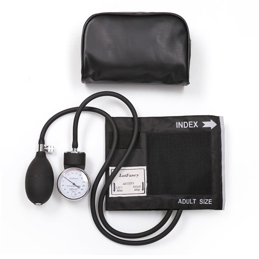 LotFancy Aneroid Sphygmomanometer, Manual Blood Pressure Monitor with Universal Cuff 10" to 16"