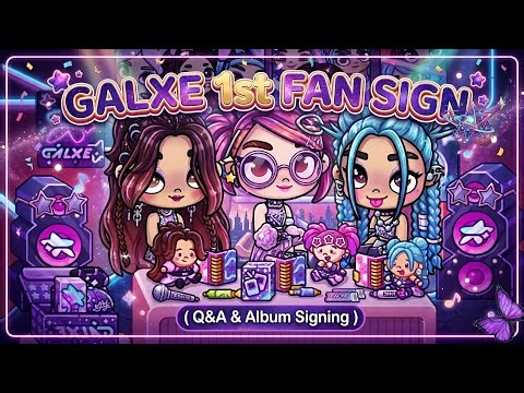 GALXE 1st FAN SIGN 💫 | Lumi 🩷 Sky 🤎 Vega 💙 | AVATAR WORLD DRAMA | PAZU ROLEPLAY