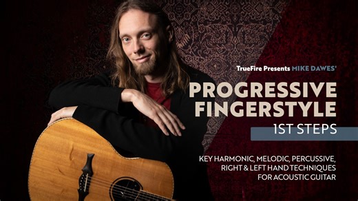 🎸 Today's free Guitar Lesson is from Mike Dawes' Progressive Fingerstyle: First Steps. Get the full course here: https://tfir.es/41gyp1U 🎶 From Mike - "We're going to be looking at the right-hand and how to ditch the guitar pick and get the fingers moving. This might be tricky for some of you at first but by the end of it, hopefully, you'll be honed in on the geography of the instrument and you won't be thinking about what your hand is doing." | TrueFire