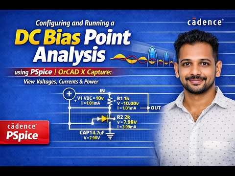 Configuring and Running a DC Bias Point Analysis using PSpice within OrCAD X Capture #PSpice #OrCADX