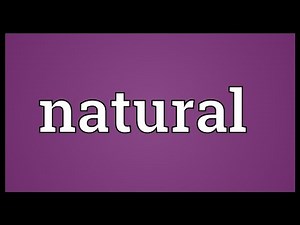 Natural Meaning