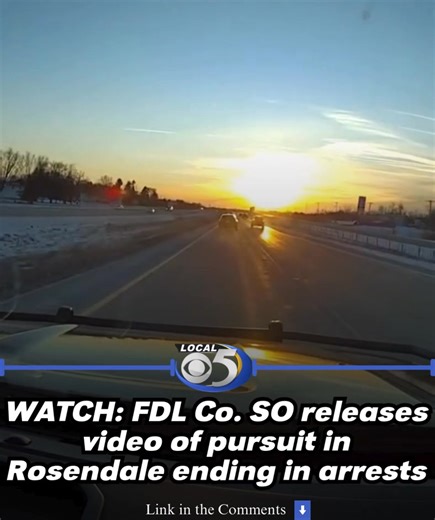 The Fond du Lac County Sheriff’s Office has released the video of a recent pursuit in Rosendale that ended in the arrest of two people. | WFRV Local 5