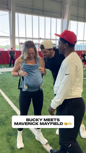 Uncle Bucky and The Mayfields ♥️ #buccaneers #nfl #bakermayfield #buckyirving #baby #family