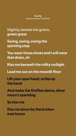 Kiss Me - Sixpence None The Richer (Lyrics)