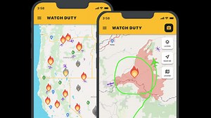What is the free fire tracking app 'Watch Duty' that became a vital lifeline during the Los Angeles wildfires?