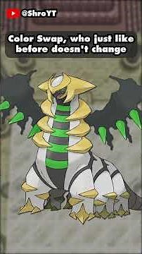 Giving Dialga, Palkia, and Giratina the Colors of Shiny Arceus || #shorts #pokemon #shinypokemon