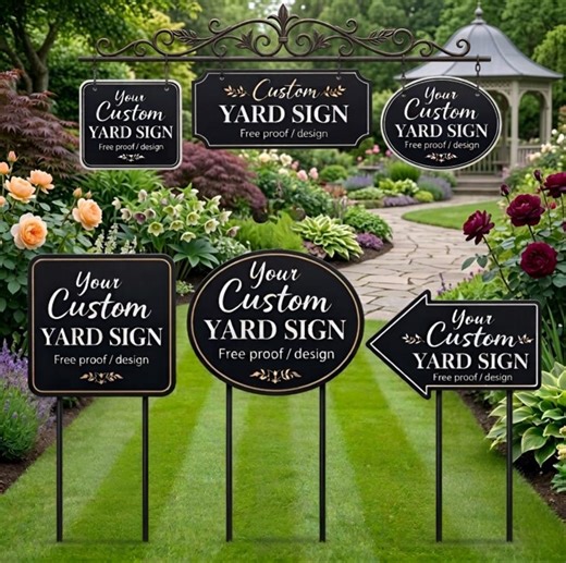 Custom Garden Yard Sign, Personalized Outdoor Sign, Metal Lawn Decor, Family Name Yard Sign - Etsy