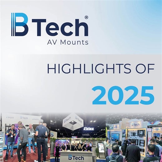 B-TECH AV MOUNTS on Instagram: "As we wrap up 2025, we want to say a huge thank you to everyone who’s been part of our journey this year. It’s been a great year at B-Tech, filled with exciting projects, strong collaborations, and plenty of moments we’re proud of! 💙 Here’s a look back at some of our highlights from 2025. We’re looking forward to building on this momentum and seeing what the new year brings. See you in 2026 👋 #BTech #YearInReview #2025Highlights #ThankYou #TeamWork #Collaboratio
