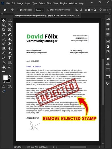 Photoshop Tips 2026 - How to fixing the error of removing watermarks from documents