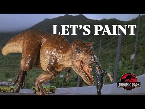 How I Painted This Epic Jurassic Park T-Rex Model Kit from X-Plus