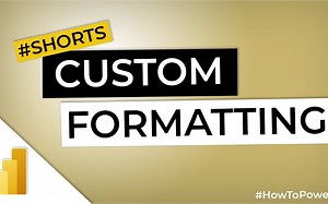 Power BI中的自定义格式