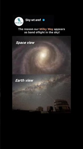 The reason our Milky Way appears as band oflight in the sky!