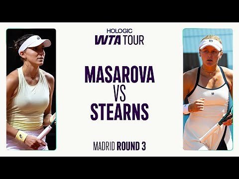 Rebeka Masarova vs. Peyton Stearns | 2025 Madrid Round 3 | WTA Match Highlights