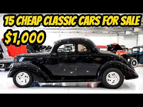 15 Classic Cars from the 1940s to 1970s You Can Buy for $1,000 to $50,000!
