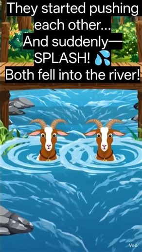 Two Silly Goats | A 3D English Story for Children #shorts