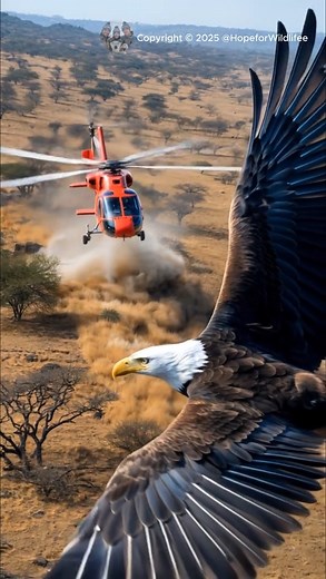 Against All Odds: How an Eagle Saved an Elephant in Need #animalrescue #savannahrescue #elephant In the unforgiving expanse of the African savanna, an elephant lay trembling, weighed down by a complex structure of green mushroom piles firmly attached to its back, threatening its very survival. Hope seemed lost—until an eagle, defying the odds of nature, spotted its silent struggle. Bound by an extraordinary friendship across species, the eagle dashed through the dry grass with unwavering determi