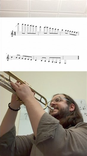 Triple C to Pedal C with flats that I totally meant to play #trumpet