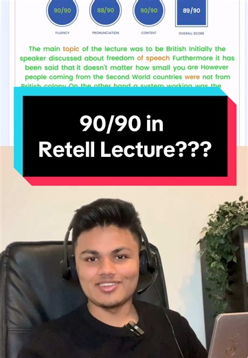 Achieving 90/90 in PTE Retell Lecture Tips
