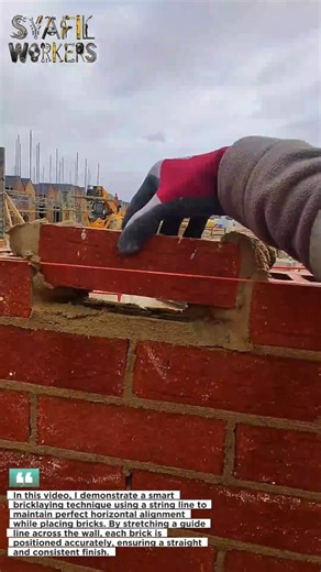 Bricklaying Level Hack That SAVES Time! 🔥 Perfect Alignment Every Time