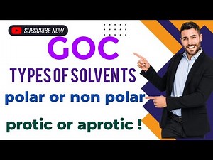 Types of solvents / trick for polar and non polar solvents / trick for protic and aprotic solvents
