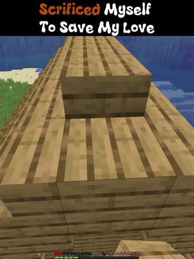 Scrificed Myself To Save My Love #minecraft #shorts