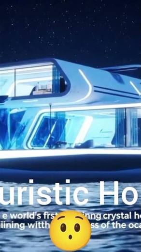 This is the first floating crystal house 🏠⛵