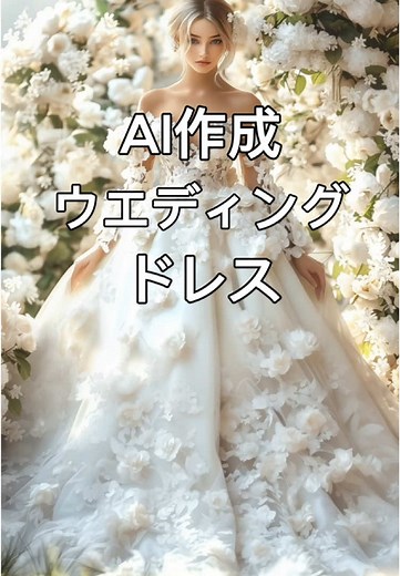 ウエディングドレスをAIで作成してみた❤️ #aiart #結婚式 #ドレス #美女 #癒し