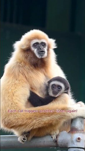 The Triple Call of the Gibbons! #wildlife #animals #gibson