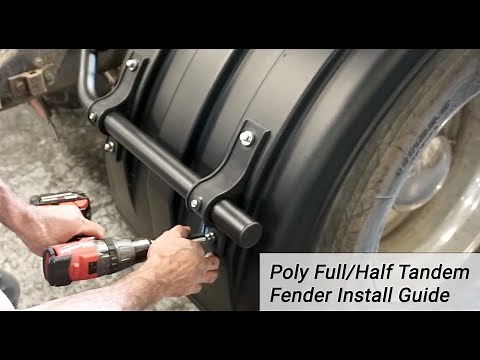 Full / Half Tandem Install - Robmar Plastics Truck Fenders