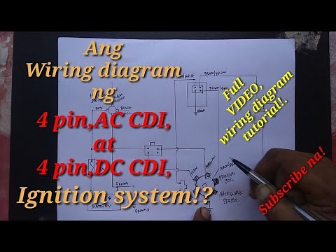 Ang wiring diagram ng,4 pin AC CDI at 4 pin DC CDI IGNITION SYSTEM,👈