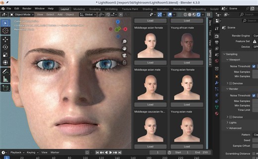 MPFB角色生成Blender插件