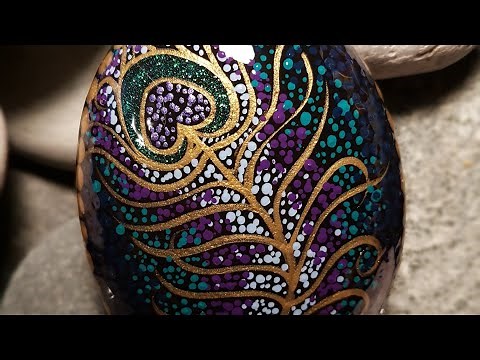 DOTTED Peacock feather