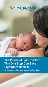 Dr. Havya - The Power of Skin-to-Skin  This one step can save premature babies! ❤️ Skin-to-skin contact, also known as kangaroo care, is a simple yet powerful practice that can significantly improve the health and survival rates of premature infants. By placing the baby directly on the parent’s chest, this method fosters an intimate bond and provides warmth, stability, and comfort that preemies desperately need. | KIMS - Sunshine | Facebook