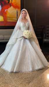 Custom wedding gown with a detachable cape for our gorgeous overseas bride Camille :)#jazelsygown #jazelsycustomgown #jazelsybride | Jazel Sy Bridal