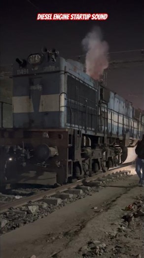 Diesel Engine Startup Sound 😍✨ #wdm3d #indianrailways #engine #startup #sound