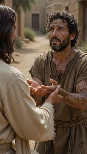 Jesus Heals the Leper | Epic Bible Hymn #shorts #JesusChrist #love