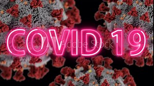 COVID-19 Coronavirus (COVID-19) medical animation. The virus model is realistic. Realistic footage