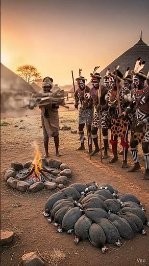 🔥 African Cooking & Tribal Dance | Chicken Feast with Traditional Music 🎶🌎