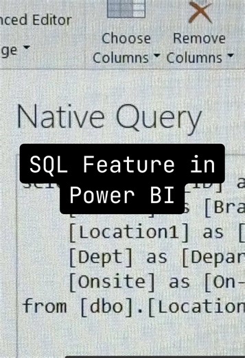 SQL Feature in Power BI for Enhanced Data Queries