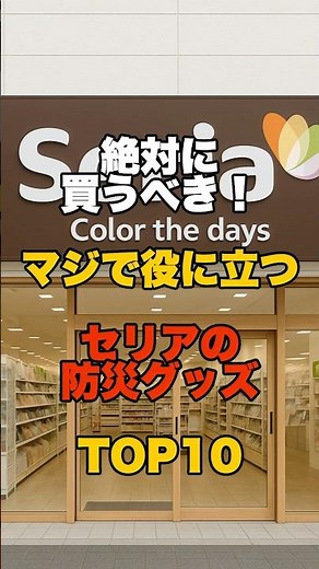 絶対に買うべき！マジで役に立つセリアの防災グッズ TOP10 #防災 #災害 #備蓄 #地震 #セリア